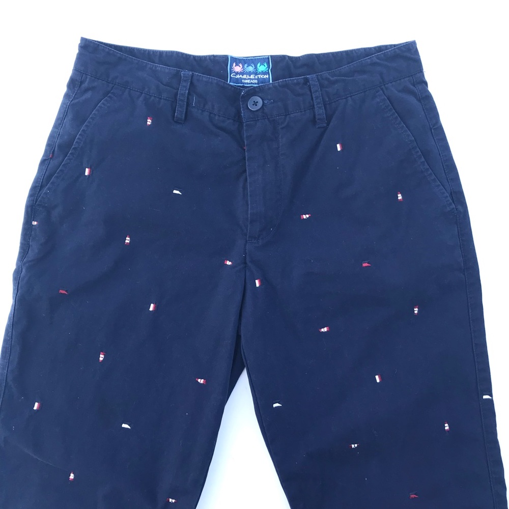 CHARLESTON Threads Pants With Embroidered Snowman - Picture 3 of 8